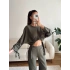 Körüklü Crop & Pantolon Takım - YEŞİL