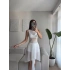 Kuşaklı Tül Pareo - BEYAZ