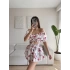 Madonna Crop & Etekli İkili Takım - KIRMIZI