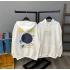 MOON Unisex Oversize Kapüşonlu Sweat-BEYAZ