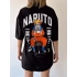 Naruto Sırt Baskı Unisex Oversize T-shirt-SİYAH