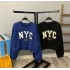 Nyc Crop Sweat-MAVİ
