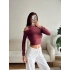 Omuz Aksesuar Crop - BORDO