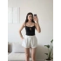 Ön Bağcık Askılı Bodysuit - SİYAH