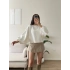 Oversize Balon Kol Bluz - BEYAZ