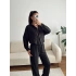 Oversize Gömlek & Pantolon Takım - SİYAH