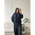 Oversize Modal İkili Takım - LACİVERT