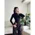 Buzzy Kumaş Damla Bodysuit - SİYAH