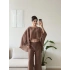 Pelerin Oversize Pareo Takım - KAHVE