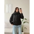 Premium Şal Detay Süet Bomber - SİYAH