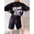San Andreas Unisex Şortlu Takım-SİYAH