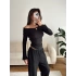 Tokalı Madonna Crop & Pantolon Takım - SİYAH