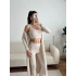 Triko Burgu Üçlü Takım - BEJ