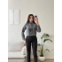 Vintage Düğmeli Denim Ceket - FÜME