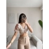 Vintage Karpuz Kol Crop - BEJ