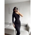 Yırtmaçsız Tek Omuz Drapeli Elbise