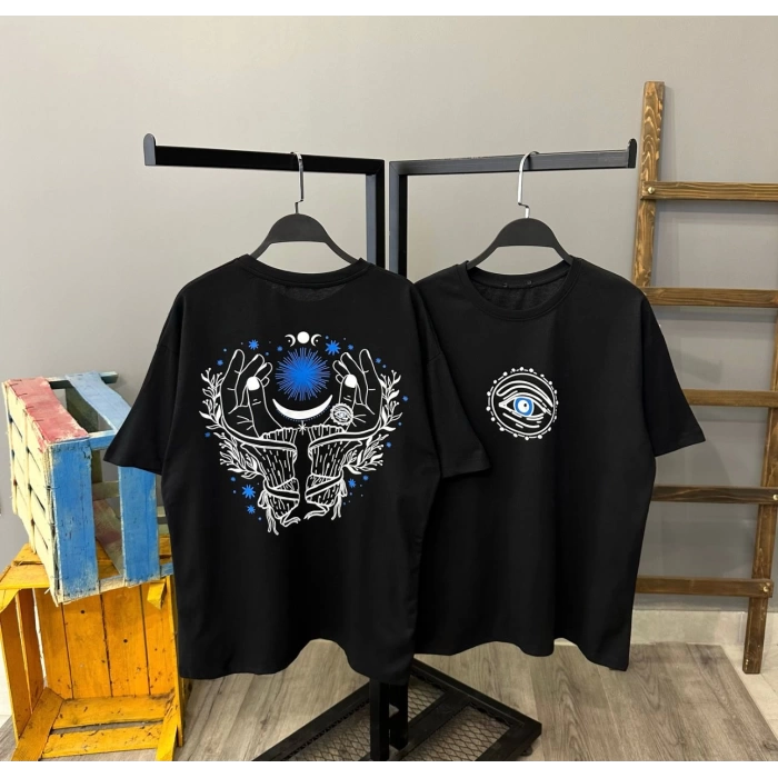 Sırt Baskı Unisex Oversize T-shirt