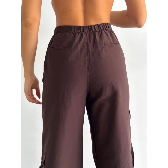 Kargo Cep Paraşüt Jean - KAHVE