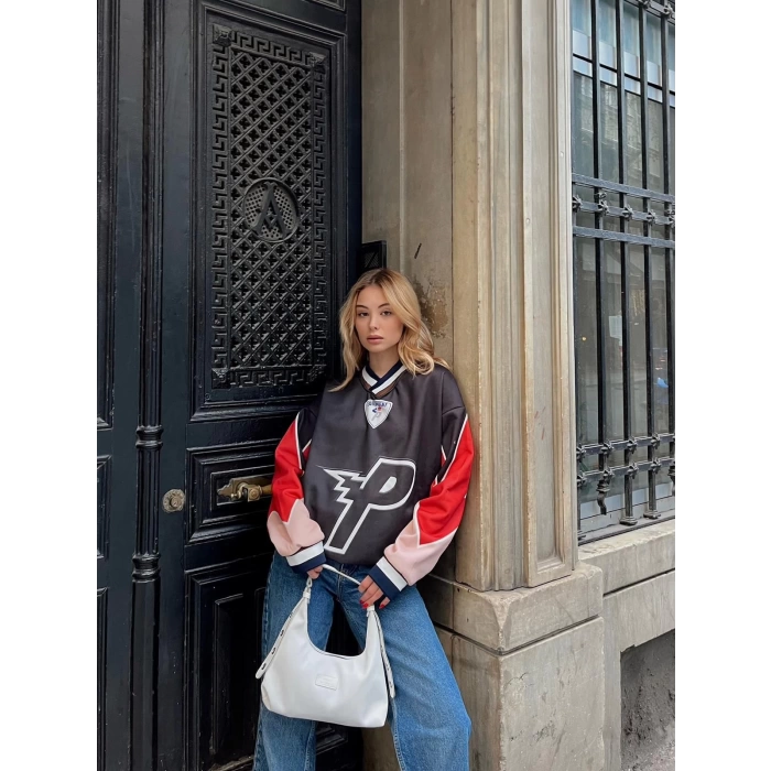 V Yaka Oversize Sweat