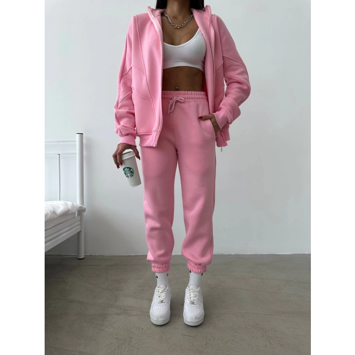 Oversize Eşofman Takımı - PEMBE