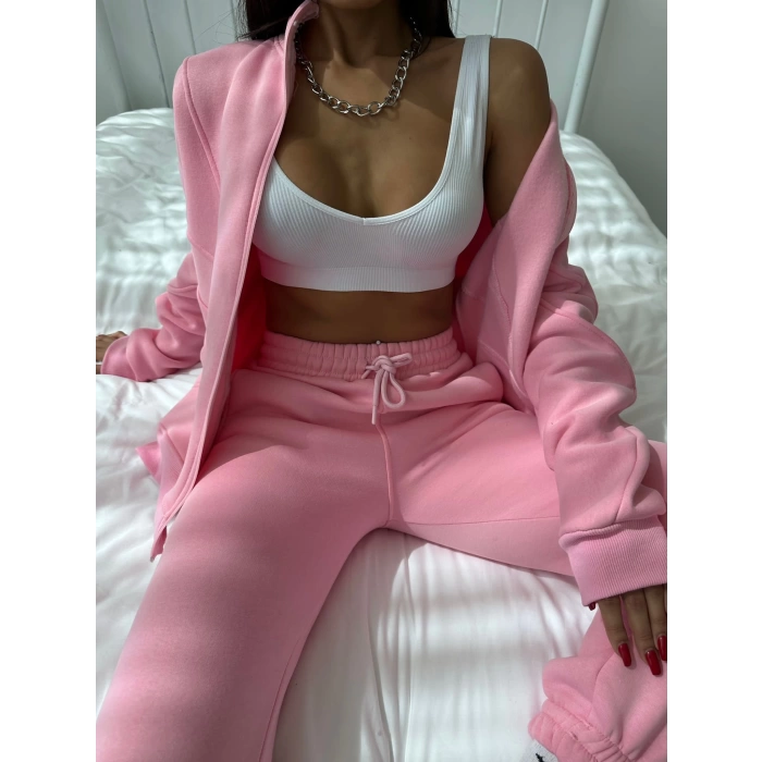 Oversize Eşofman Takımı - PEMBE