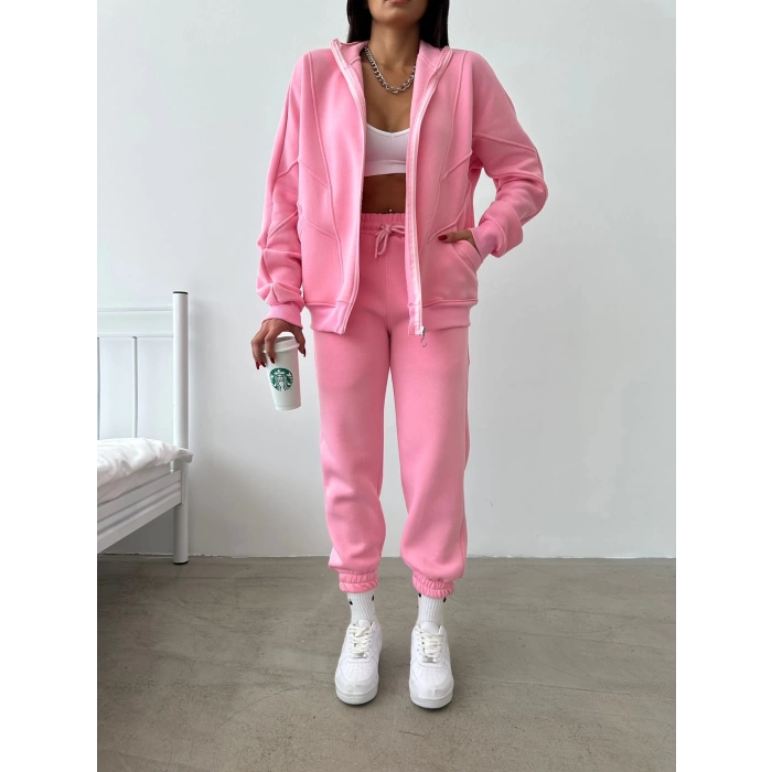 Oversize Eşofman Takımı - PEMBE
