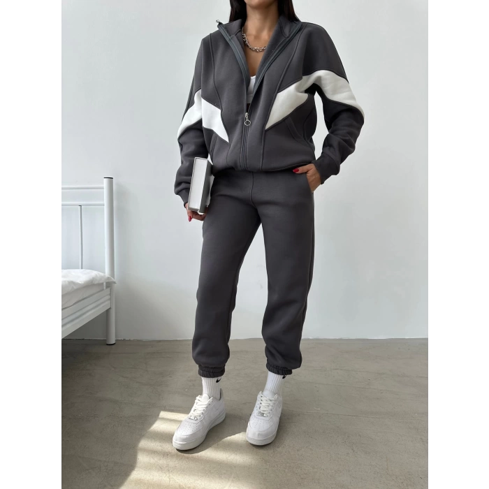Oversize Eşofman Takımı - FÜME