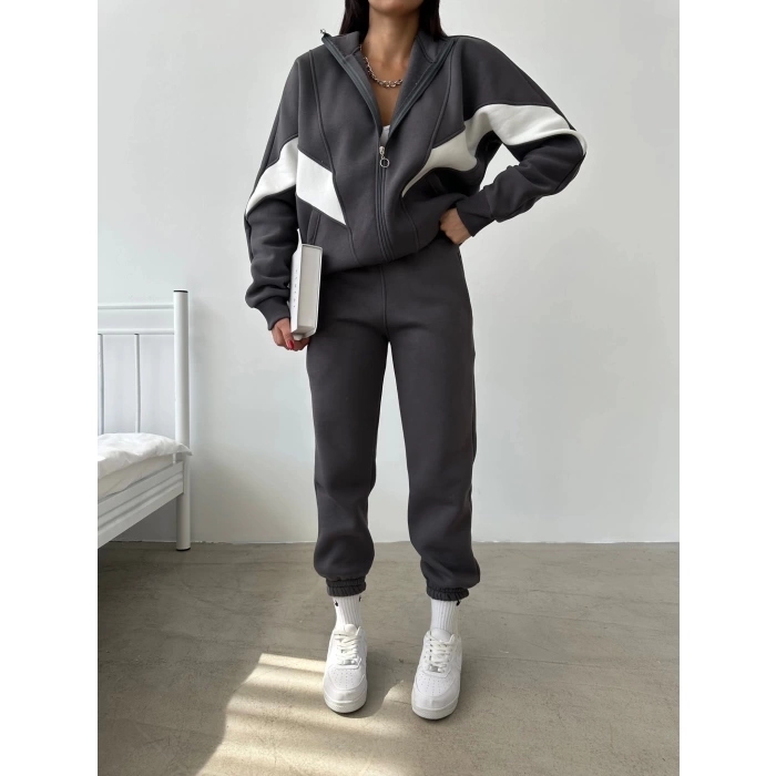 Oversize Eşofman Takımı - FÜME