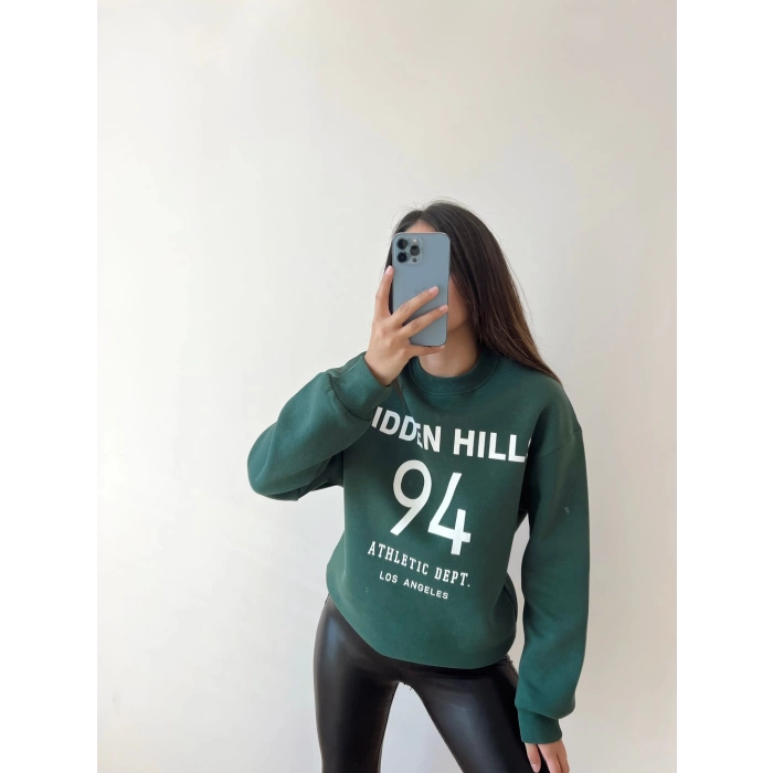 94 Baskılı Oversize Sweat