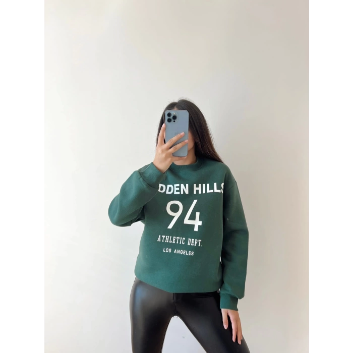 94 Baskılı Oversize Sweat