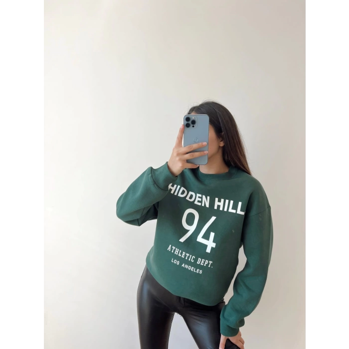 94 Baskılı Oversize Sweat
