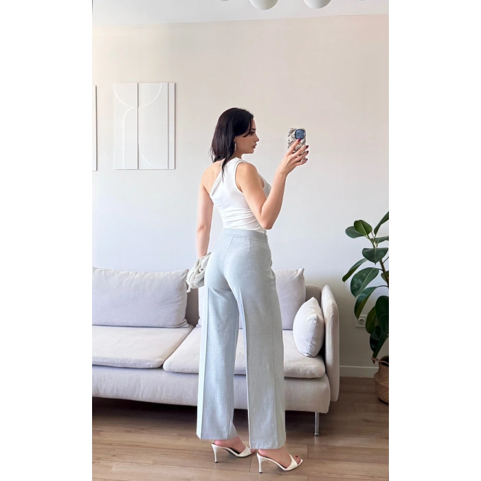 Çimalı Palazzo Pantolon - GRİ