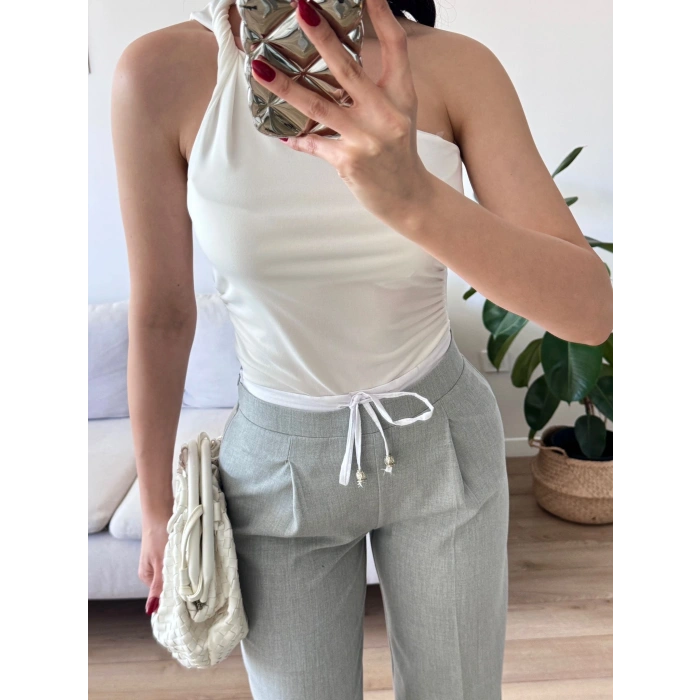 Çimalı Palazzo Pantolon - GRİ