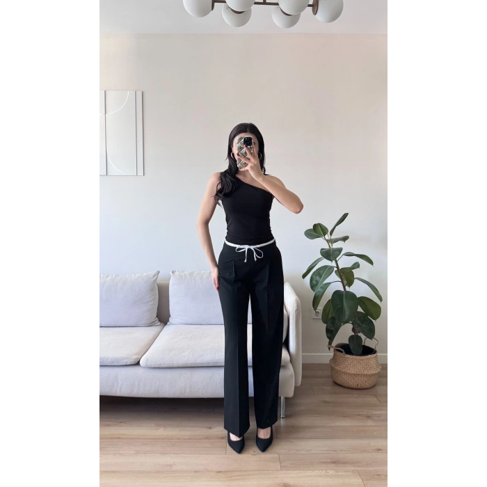Çimalı Palazzo Pantolon - SİYAH