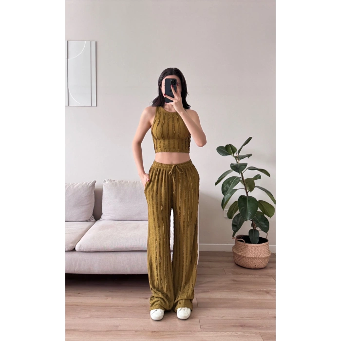 Halter Fitilli İkili Takım - YEŞİL