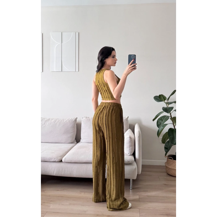 Halter Fitilli İkili Takım - YEŞİL