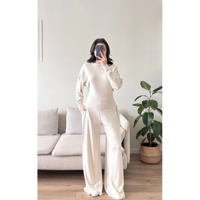 Bel Bağlamalı Modal Takım - BEJ