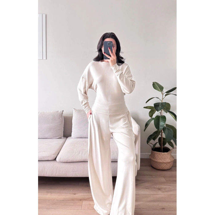 Bel Bağlamalı Modal Takım - BEJ