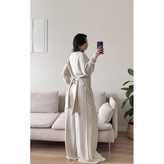 Bel Bağlamalı Modal Takım - BEJ