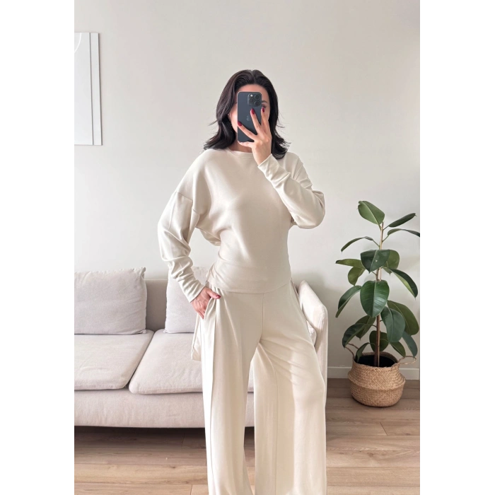 Bel Bağlamalı Modal Takım - BEJ