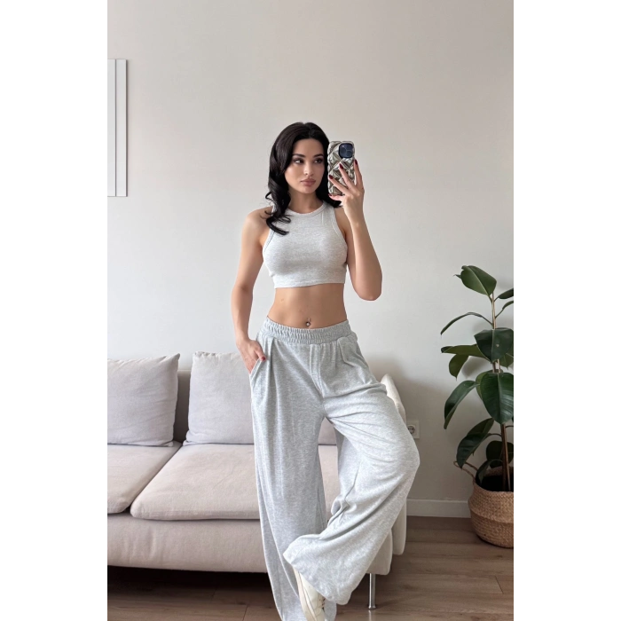 Oversize Eşofman Altı - GRİ