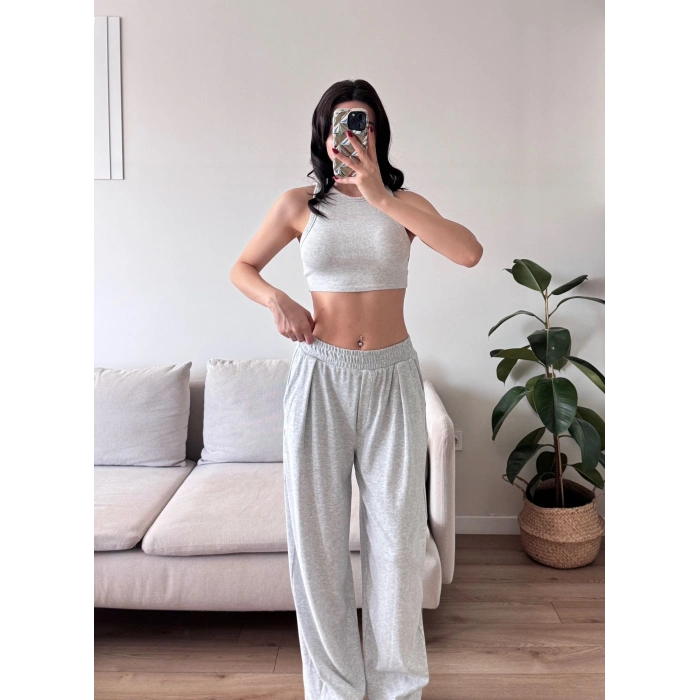 Oversize Eşofman Altı - GRİ