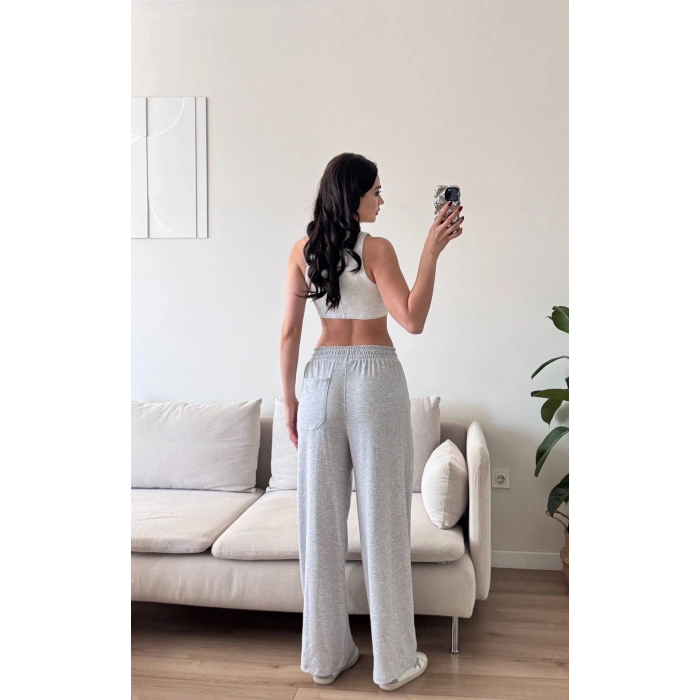 Oversize Eşofman Altı - GRİ