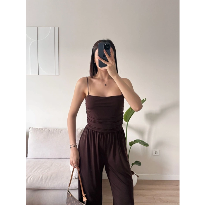 Askılı Salaş Tulum - KAHVE