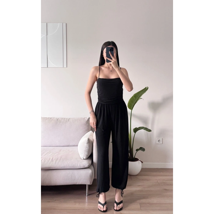 Askılı Salaş Tulum - SİYAH