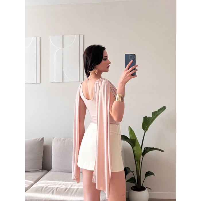 Drapeli Pelerin Bodysuit - EKRU