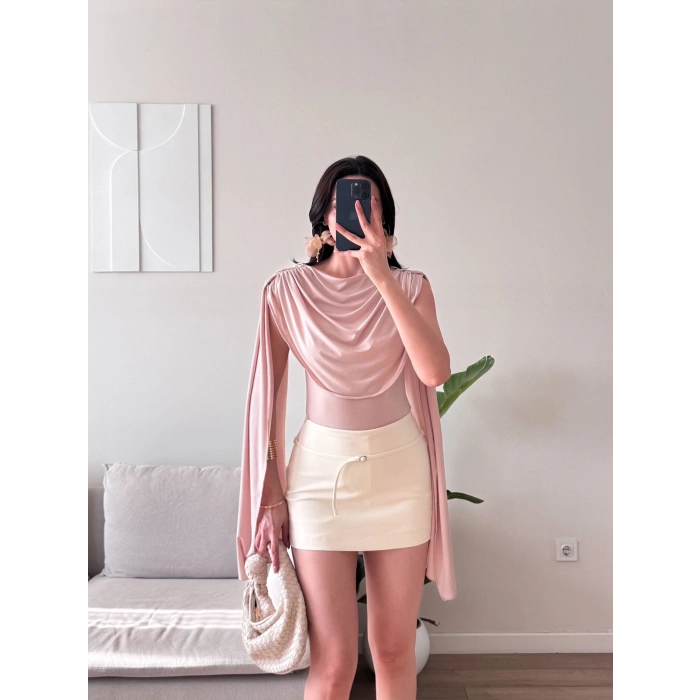 Drapeli Pelerin Bodysuit - EKRU