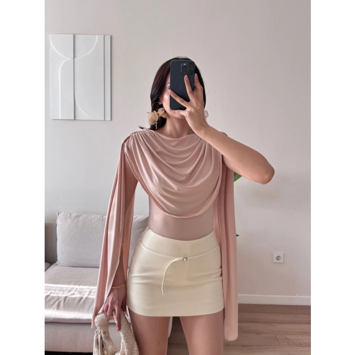 Drapeli Pelerin Bodysuit - EKRU