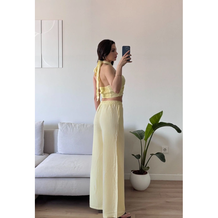 Keten Halter İkili Takım - SARI