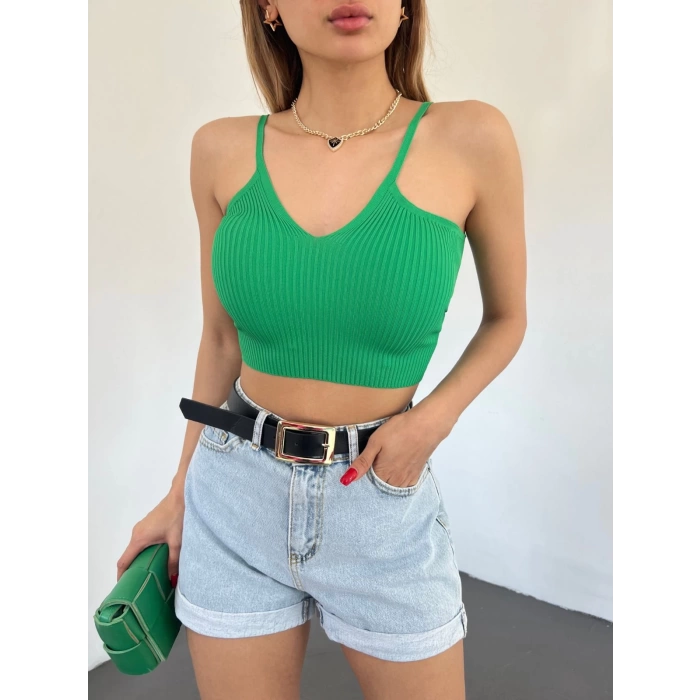 Askılı Kaşkorse Crop-YEŞİL